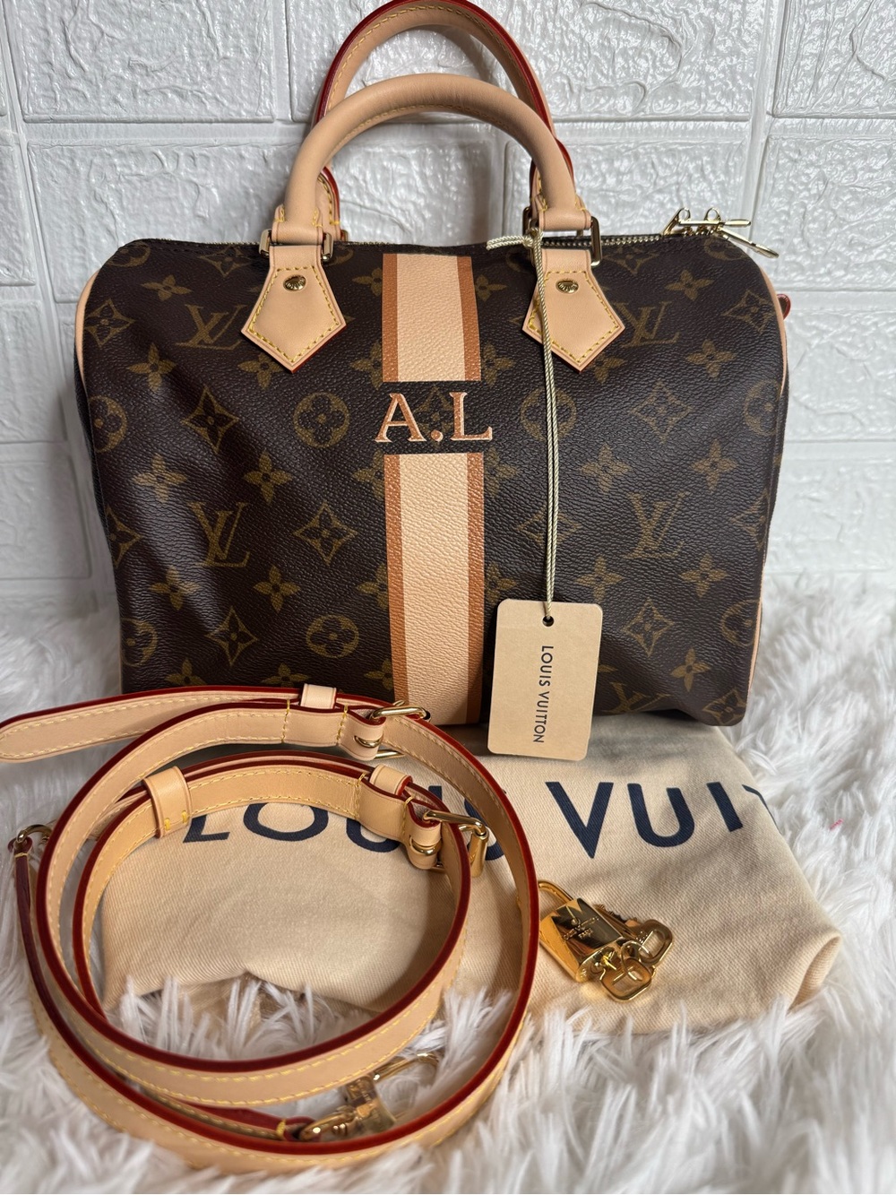 Louis Vuitton Speedy 25 Bandolier Customized
